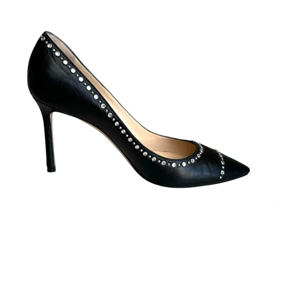 Jimmy Choo Romy 85 Pumps Black Leather
